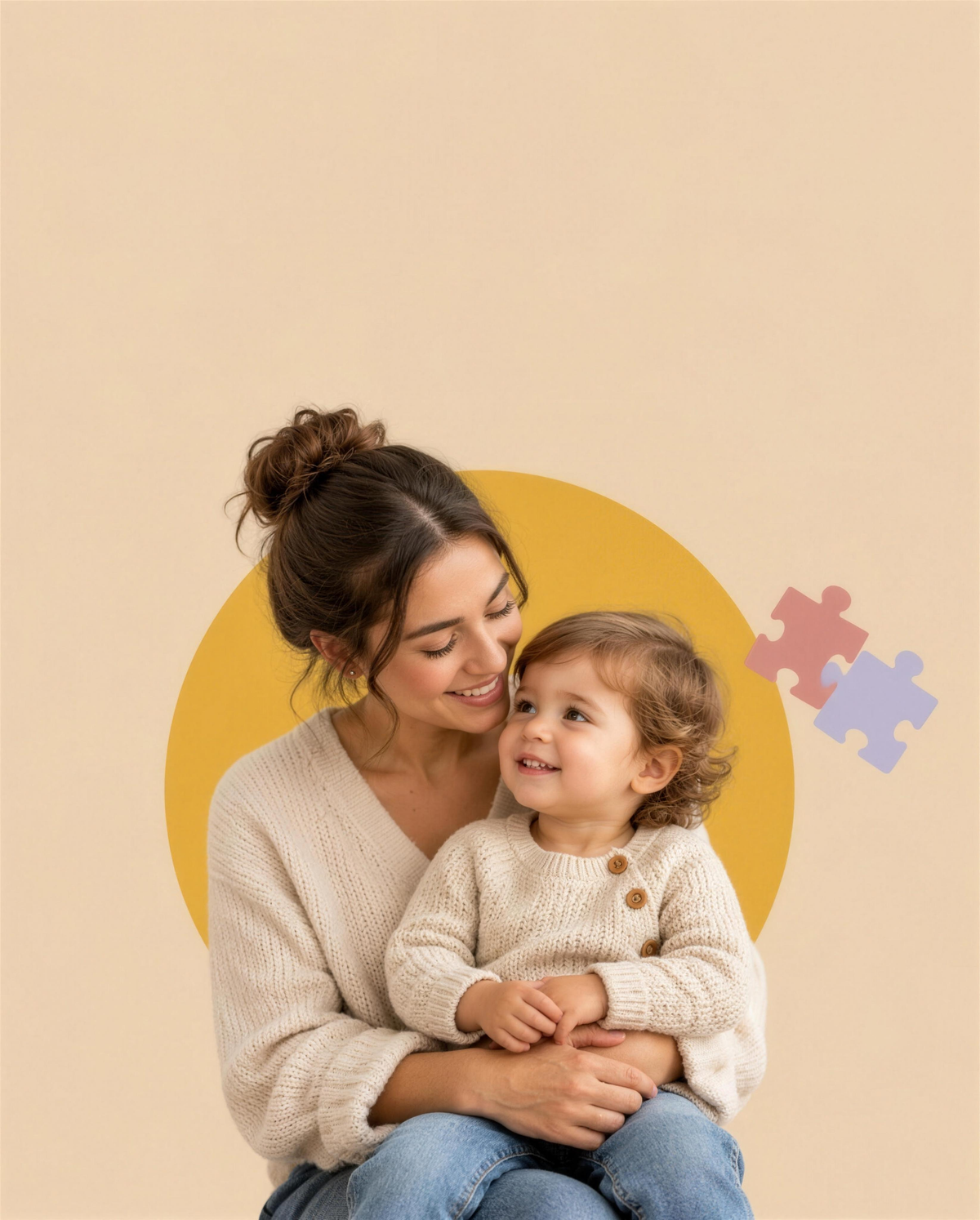 Una mamma tiene in braccio il suo bambino